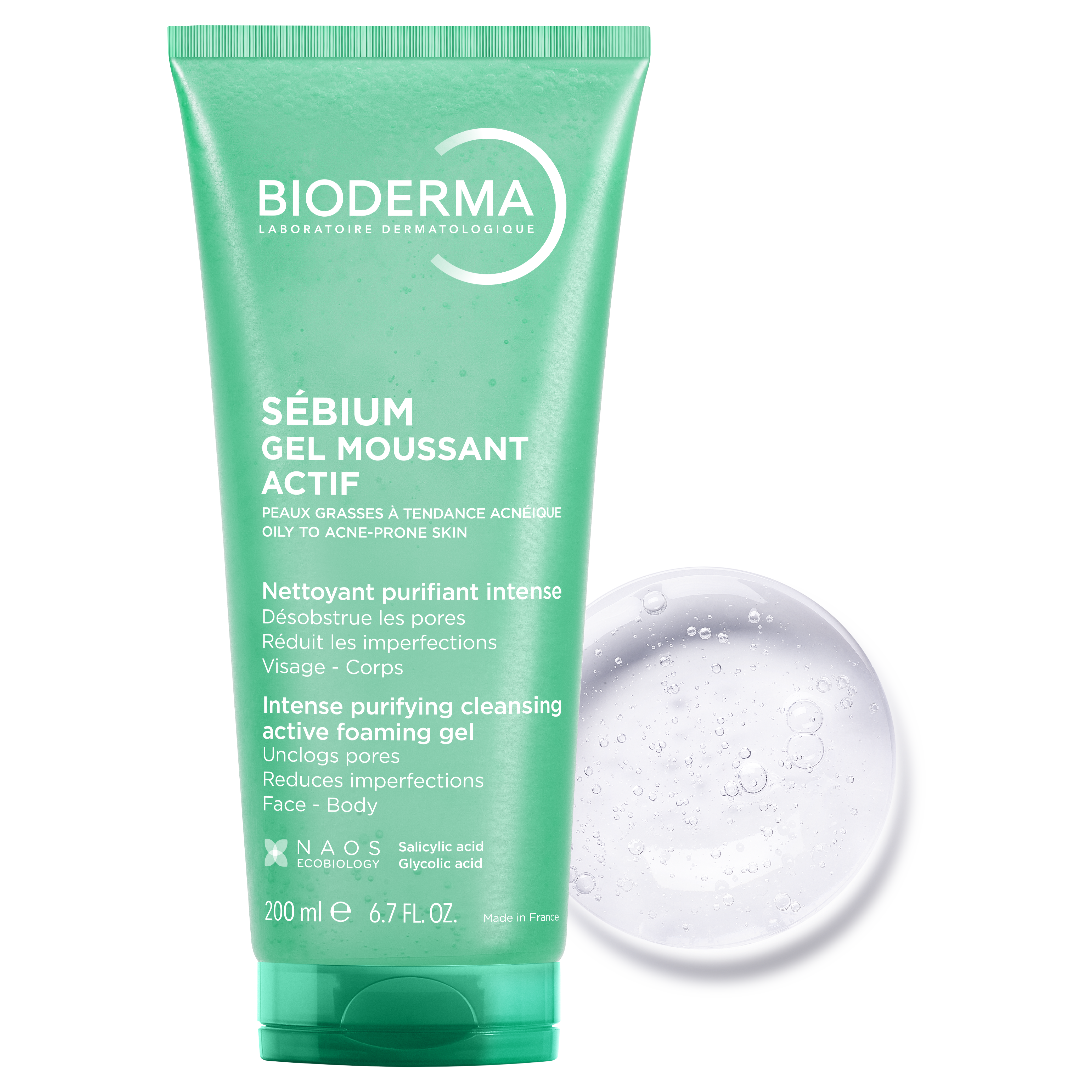 Bioderma Sébium Gel Moussant Actif Detergente Viso Pelli Impure 200 ml
